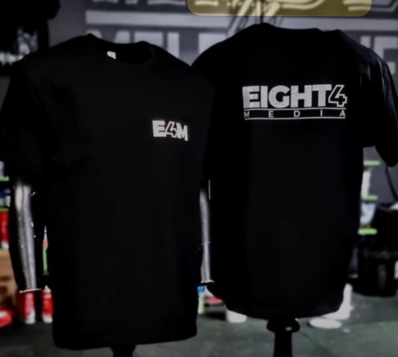 E4M Black Track Tee